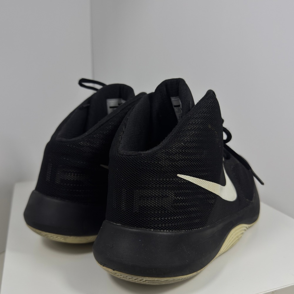 Nike Air Precision Basketball Shoes Mens Size 11 Black White High Top Sneaker - Picture 6 of 16
